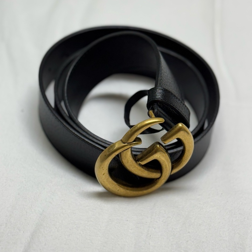 Gucci marmot wide belt